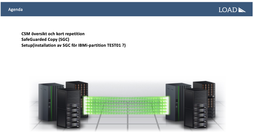 IBM Safeguarded Copy - Kurs med Load